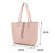 Long & Son PU Faux Leather 2in1 Reversible Shopper Bag With Inner Removeable Pouch With Strap