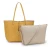 Long & Son PU Faux Leather 2in1 Reversible Shopper Bag With Inner Removeable Pouch With Strap