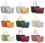 Long & Son PU Faux Leather 2in1 Reversible Shopper Bag With Inner Removeable Pouch With Strap