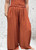 Diverse Italian One Size Shirred Top Strappy Wide Leg Jumpsuit One Size Fits UK 8-14 Brown,  Rust Or Black