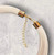 PU Faux Leather Multi Strand Gold Beaded Necklace - White, Brown & Black