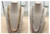 Bohemian Lagenlook Chunky Hammered Nugget Bead Long Necklace - Gold Or Silver