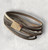 Grey & Ivory Leather Plaited & Flat Multi Strand Wraparound Bracelet (Wrap 6)
