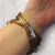 Bronze & Copper Leather Multi Strand Wraparound Bracelet  (Wrap 7)