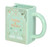 COFFEE AND BOOKS GREEN BOOK SHAPED CERAMIC MUG