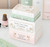 BOOK STACK PINK, WHITE & GREEN GLAZED CERAMIC OIL BURNER AND WAX WARMER