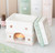 BOOK STACK PINK, WHITE & GREEN GLAZED CERAMIC OIL BURNER AND WAX WARMER