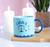 Zodiac Zest Libra Star Sign Blue Glazed Ceramic Mug