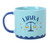 Zodiac Zest Libra Star Sign Blue Glazed Ceramic Mug