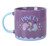 Zodiac Zest Pisces Star Sign Purple Glazed Ceramic Mug