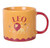 Zodiac Zest Leo Star Sign Orange & Red Glazed Ceramic Mug 