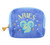 Zodiac Zest Aries Star Sign Blue Embroidered Velvet Purse / Pouch