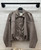 Italian One Size Balloon Hem Blouson Style Faux Suede Collared Bomber Jacket Fits UK 10-16