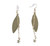 Stardust Fairy Gold Alloy Fairy Wings Drop Dangly Earrings
