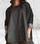 One Size Lagenlook Wide Neck Herringbone Pinstripe Scuba Top  One Size Fits UK 10-22