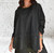 One Size Lagenlook Wide Neck Herringbone Pinstripe Scuba Top  One Size Fits UK 10-22