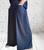 One Size Herringbone Pinstripe Luxe Scuba Wide Leg Trousers / Pants  Brown, Grey, Plum Or Navy