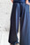 One Size Herringbone Pinstripe Luxe Scuba Wide Leg Trousers / Pants  Brown, Grey, Plum Or Navy