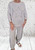 Made In Italy Studded Star Jersey 2pc Lounge Set With 7/8 Cocoon Pants One Size Fits UK 8-14