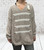Made In Italy V Neck Military Style Relaxed Fit Jumper One Size Fits UK 10-18
