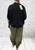 Made In Italy Textured Check Shelby Cocoon Tulip Cuff 7/8 Pants - One Size Fits UK 10-18