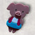 Large Statement Little Pink Pig Piggy Wearing Braces Brooch
