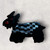 Statement Black Scottish Highland Terrier Scotty Dog Acrylic Brooch