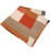 Rectangles Bright Bold Print Fleece Scarf - Available In Pink Or Orange Mix