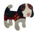 Hound Dog Red, Black & White Marble Effect  Acrylic Resin Brooch Width 6cm Height 5.5cm Hound Dog Red, Black & White Marble Effect  Acrylic Resin Brooch Width 6cm Height 5.5cm