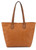 Super Soft Faux PU Leather Contrast Handle Zip Fastening Shopper / Tote Bag 5 Colours