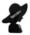 Art Deco Ladies With Floppy Wide Brim Hat Large Cute Statement 3D Laser Cut Acrylic Brooch  6cm x 5.5cm