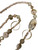 Bohemian Crystal Stone & Bead Gold Disc Lagenlook Long Necklace Style 38 White, Nude Pink Or Cream