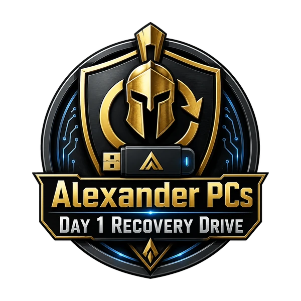 Alexander PCs Day 1 Recovery Drive emblem