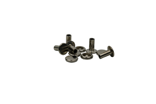 Tubular Rivets #104 - Solid Brass | The Strap Warehouse