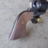 ANVIL GRIPS RUGER OLD MODEL VAQUERO NATURAL BROWN CANVAS MICARTA