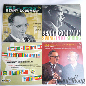 Benny Goodman 4 LP Records Carnegie Hall Jazz+Swing Into Spring+Tribute+Symphony