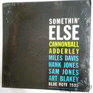 VG+Cannonball Adderley,Miles Davis,Art Blakey-Somethin'Else-Blue Note BST1595 OG