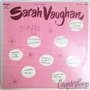 Sarah Vaughan – Sarah Vaughan Sings Mono Compilation Allegro Elite – 3080 VG/VG+