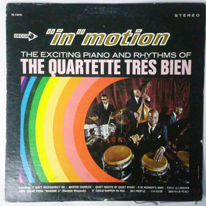 COVER ONLY**The Quartette Trés Bien– "In Motion" The Exciting Piano And Rhythms