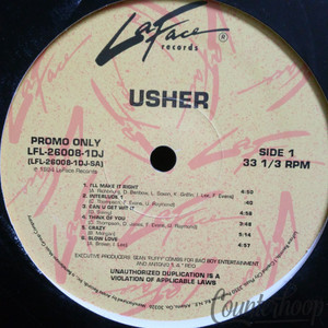 Usher-S/T NM 1994 Promo LaFace Records Sean"Puffy"Combs/Dave"Jam"Hall/Biz Markie