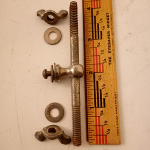 Early American 1+ Single-Point Threaded-Rod Tube Lug Snare Drum Set Wing-Nuts