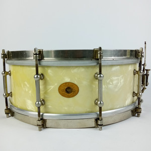 Ludwig 5x14"WMP Standard 1Ply-Mahogany Snare Drum 10-Tube Lug Vintage30s Chicago