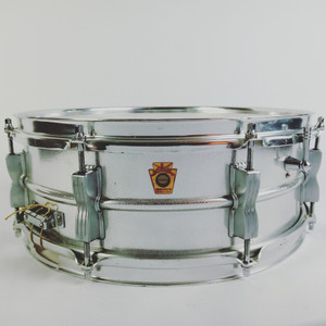 Ludwig 5x14"Prototype-Acrolite Snare Drum#404 Aluminum Shell+Rims+Lug Pre-Serial