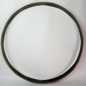 Rogers 24" x 1 3/4" Bass Drum Wood Hoop/Rim Vintage Black Paint XP8 70s-80s USA