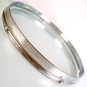 Slingerland 13"Chrome-BRASS Radio King-Engraved Tom Drum Rim/Hoop Double-Flange Slingerland 13"Chrome-BRASS Radio King-Engraved Tom Drum Rim/Hoop Double-Flange