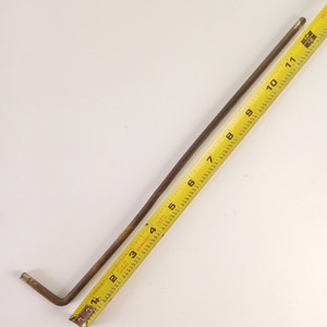 Ludwig/Leedy 1/4"x12" Rod L-Arm Nickel Cymbal Holder Vintage 30s USA W&A