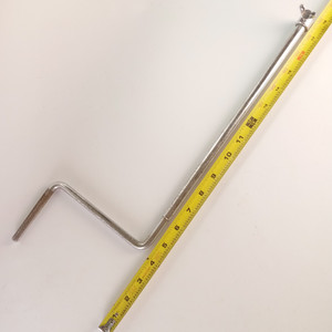 Z-Rod 3/8" Telescoping Cymbal Straight Arm Receiver Mount Holder Chrome Vintage
