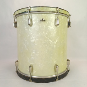 *Slingerland 16x16" 1944 WW2 Virgin Floor Tom Drum Radio King White Marine Pearl *Slingerland 16x16" 1944 WW2 Virgin Floor Tom Drum Radio King White Marine Pearl