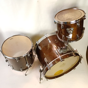 Pearl Drum Set 16x22"16x16"11x13"8ply"Maple Shell"Natural Walnut Japan Bass/Toms