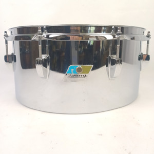 Ludwig Timbale 6.5x14"Chrome-Plated Steel Drum Vintage 70s Blue/Olive USA